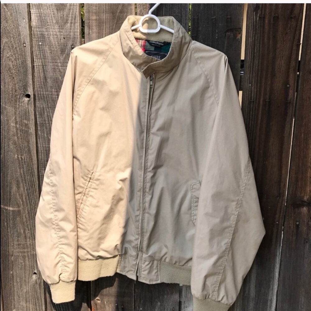 Mens Tan Bomber Jacket